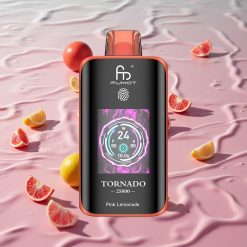 Fumot Tornado 25000 Puffs HD Skjerm Rosa Sitronade