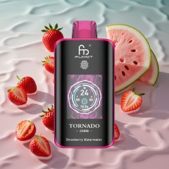 Fumot Tornado 25000 Puffs Jordbær Vannmelon med 20ml Fylt E-væske og Type-C-lading