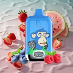 Fumot Tornado Digital Box 12000 Puffs Jordbær Vannmelon Oppladbar MESH Coil