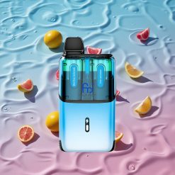 Fumot Ultra T32000 Engangs Vape Blå Bringebær Lemonade - Rosa Lemonade med 32000 Puffs og Type-C Hurtiglading
